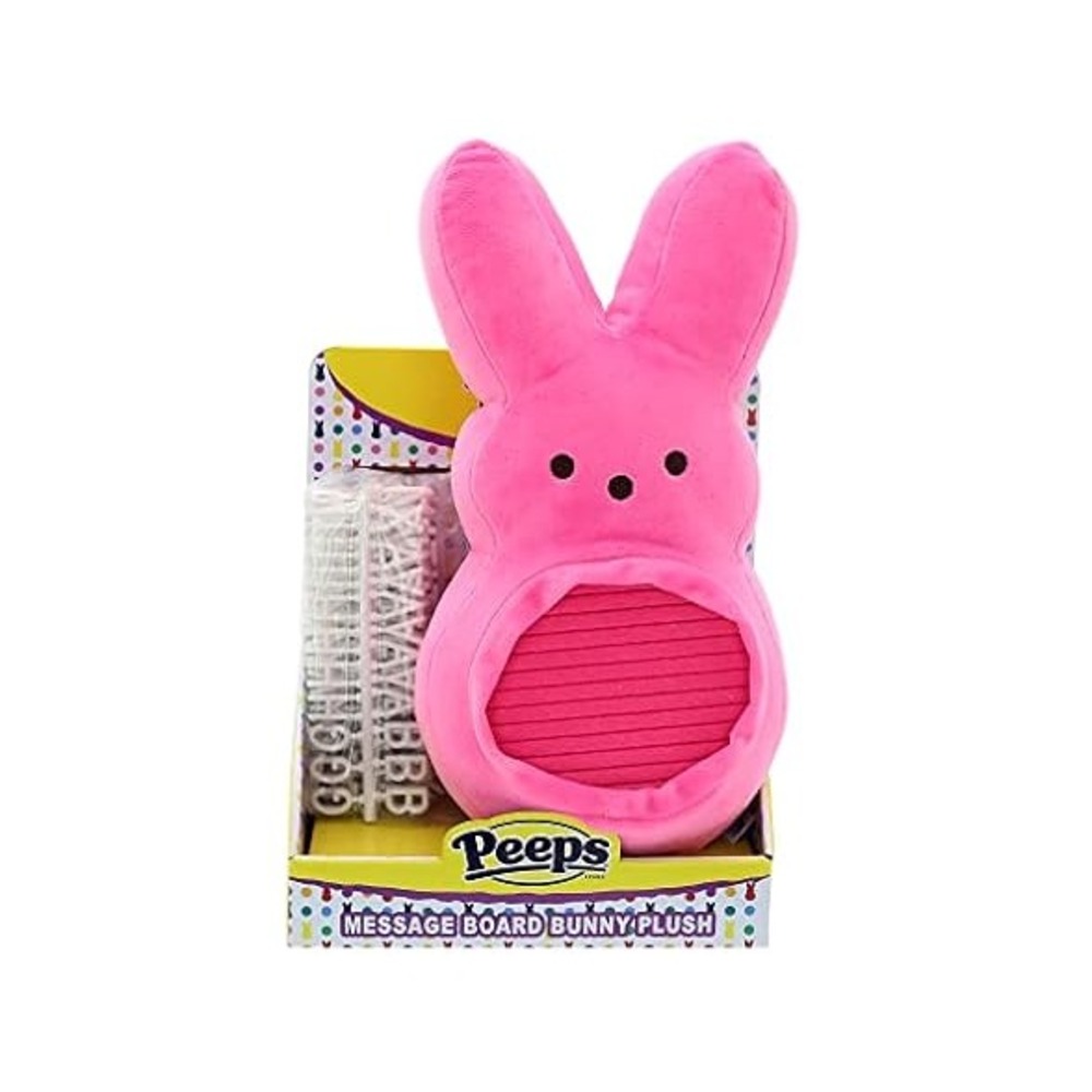 PEEPS MESSAGE BOARD‎ PLUSH 11.5"  EASTER  BUNNY PINK Peeps Bunny NEW IN BOX
